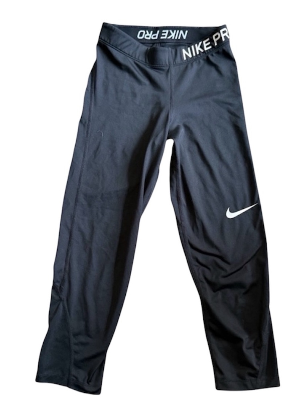 Nike Pro Leggings Women’s XS Black Dri-FIT Athletic Training Pants Swoosh